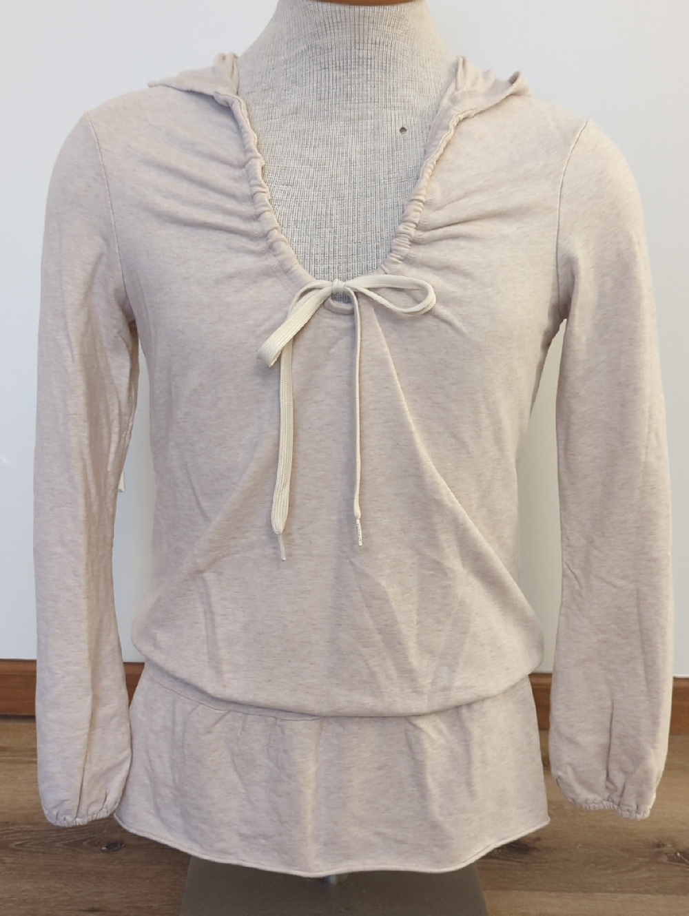 Athleta Cream Knit Top